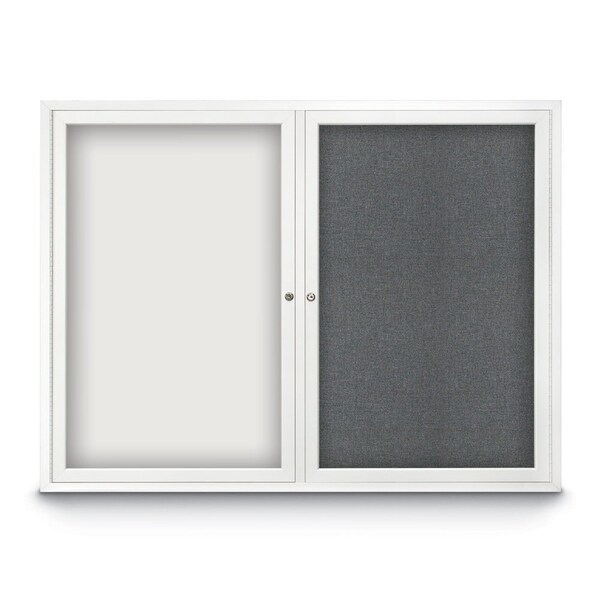 Corkboard, 96"x48", Pearl/Bronze